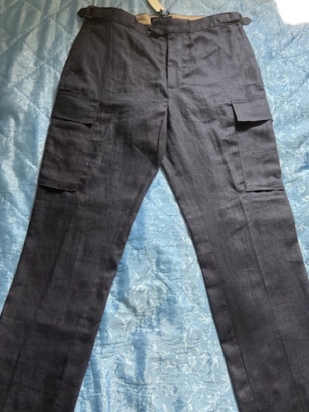 Banana Republic blue linen pants